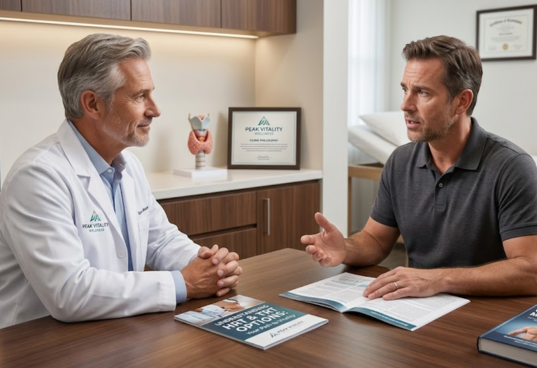 A confident, energized professional after hormone optimization