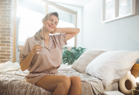 A healthy, energized person feeling their best on a peptide protocol